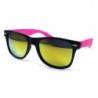 Revo Wayfarer Sonnenbrille Bicolor schwarz pink