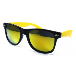 Revo Wayfarer Sonnenbrille Bicolor schwarz gelb