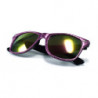 Swaggy Glitter Revo Wayfarer Sonnenbrille pink
