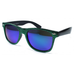 Swaggy Glitter Revo Wayfarer Sonnenbrille grün