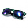 Swaggy Glitter Revo Wayfarer Sonnenbrille grün