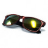 Swaggy Glitter Revo Wayfarer Sonnenbrille rot