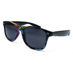 Colorbeams Design Wayfarer Sonnenbrille schwarz