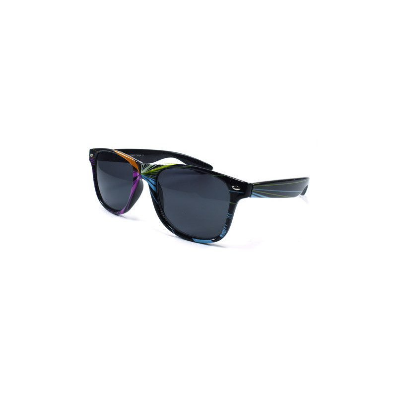 Colorbeams Design Wayfarer Sonnenbrille schwarz