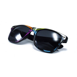 Colorbeams Design Wayfarer Sonnenbrille schwarz
