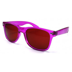 Transparente Wayfarer Sonnenbrille pink ice