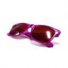 Transparente Wayfarer Sonnenbrille pink ice