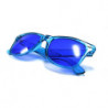 Transparente Wayfarer Sonnenbrille blue ice