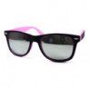 Verspiegelte Bicolor Wayfarer Sonnenbrille pink