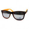 Verspiegelte Bicolor Wayfarer Sonnenbrille orange