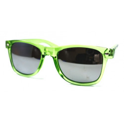 Verspiegelte Wayfarer Sonnenbrille grün ice
