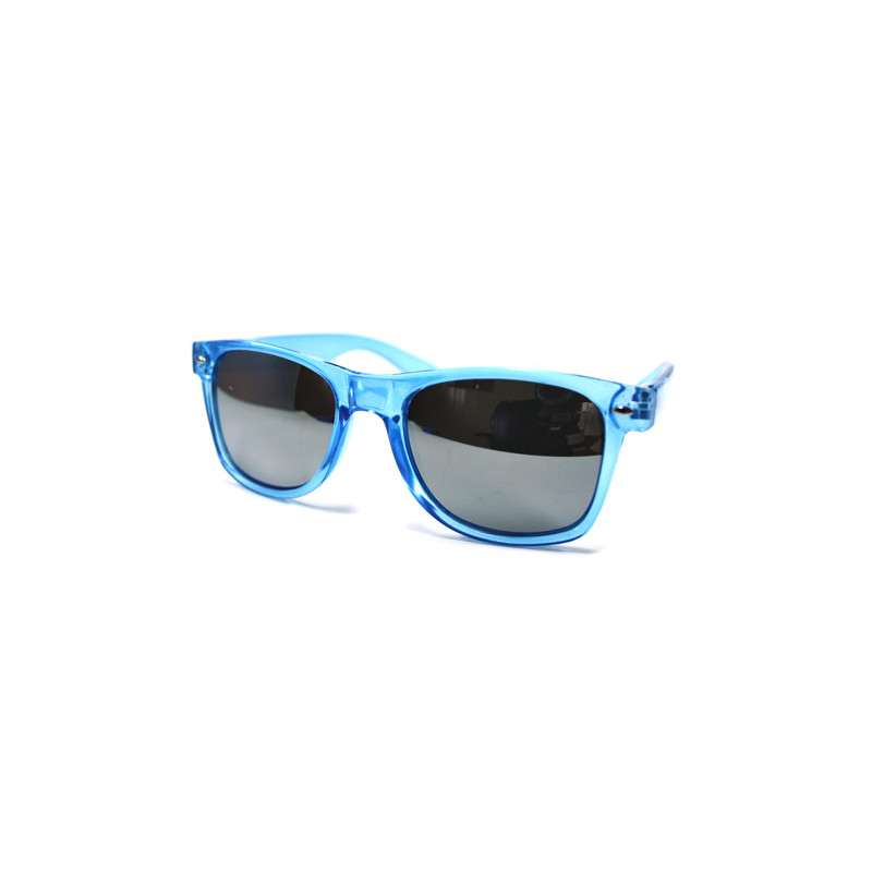 Verspiegelte Wayfarer Sonnenbrille blau ice