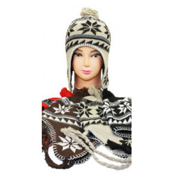 Chullo Wintermütze Beanie braun