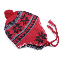 Chullo Wintermütze Beanie rot