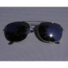 Flat Aviator Sonnenbrille verspiegelt Grösse L gold desert