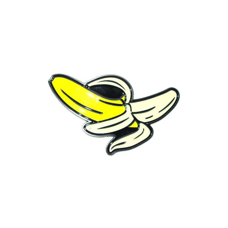 Comic Banane Gürtelschnalle chrom