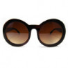 Round Comic Eyes Lady Fashion Sonnenbrille desert