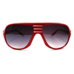 Nu Rave Retro Stripes Sonnenbrille rt37 red