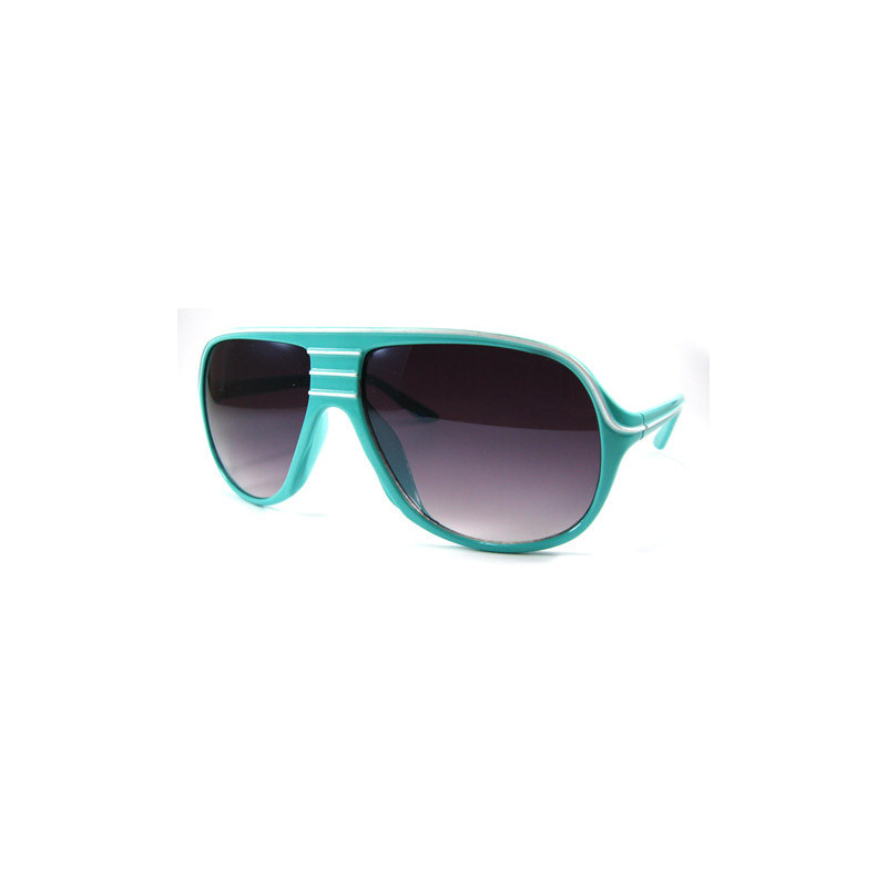 Nu Rave Retro Stripes Sonnenbrille rt37 tourquoise