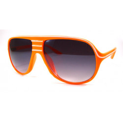 Nu Rave Retro Stripes Sonnenbrille rt37 orange