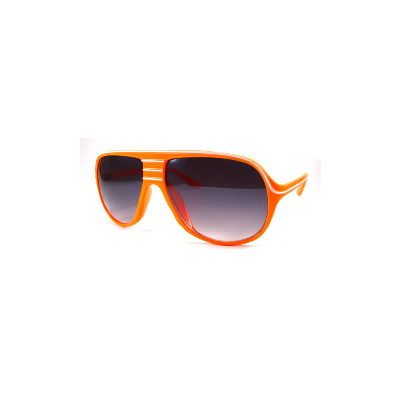 Nu Rave Retro Stripes Sonnenbrille rt37 orange