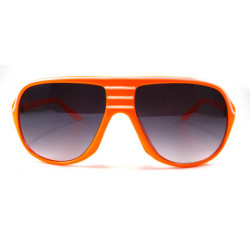 Nu Rave Retro Stripes Sonnenbrille rt37 orange