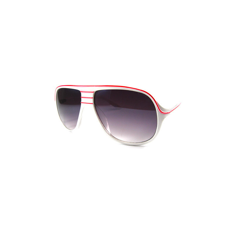 Nu Rave Retro Stripes Sonnenbrille rt37 white