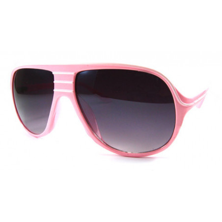 Nu Rave Retro Stripes Sonnenbrille rt37 pink