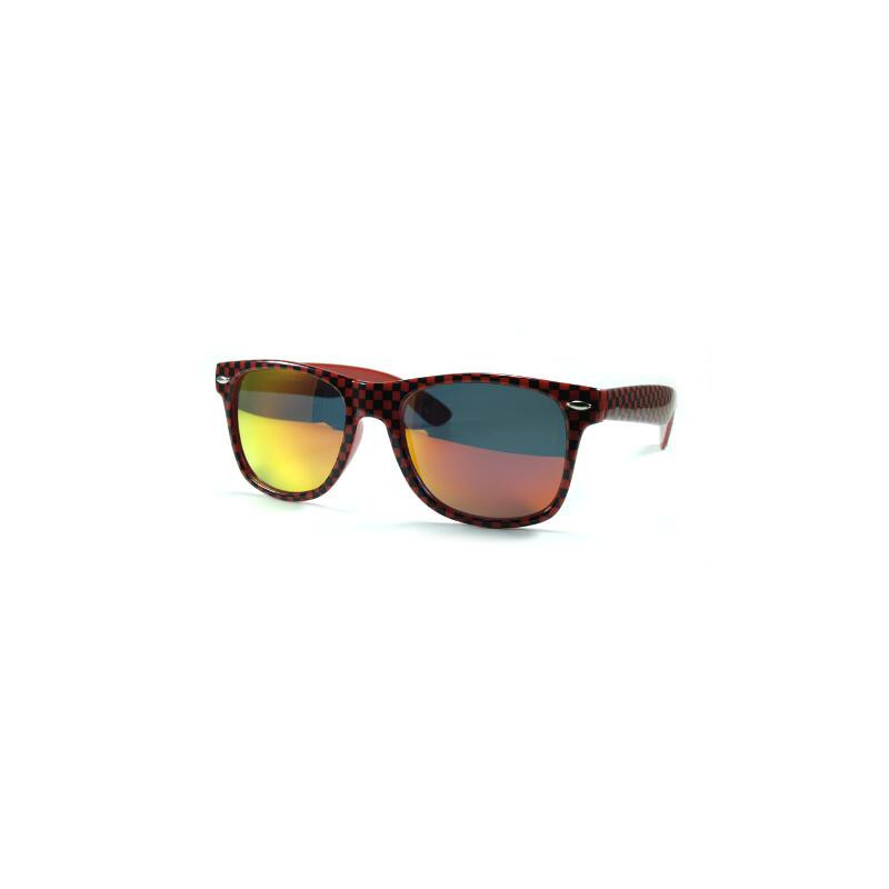 Wayfarer Sonnenbrille CHECKER revo rot