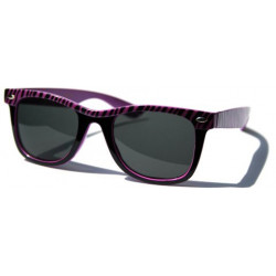 Blues Brothers Safari Soho Sonnenbrille Zebra Design purple