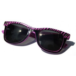 Blues Brothers Safari Soho Sonnenbrille Zebra Design purple