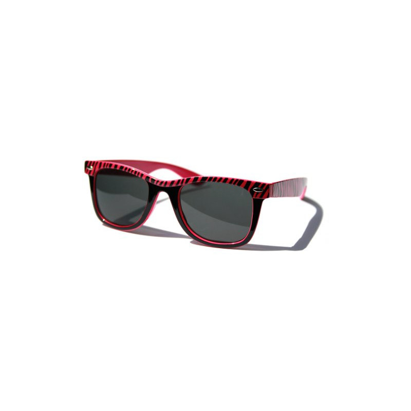 Blues Brothers Safari Soho Sonnenbrille Zebra Design pink