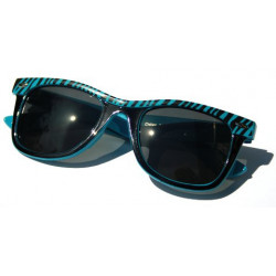 Blues Brothers Safari Soho Sonnenbrille Zebra Design blue