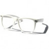 Nerd Brille Wayfarer Round Retro Sonnenbrille weiss