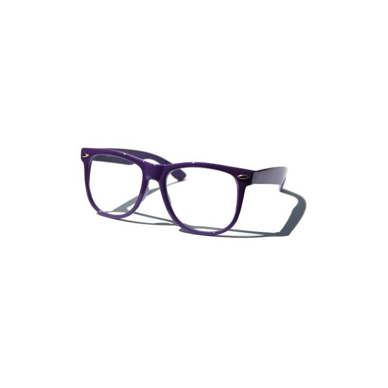 Nerd Brille Wayfarer Round Retro Sonnenbrille violett