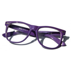 Nerd Brille Wayfarer Round Retro Sonnenbrille violett