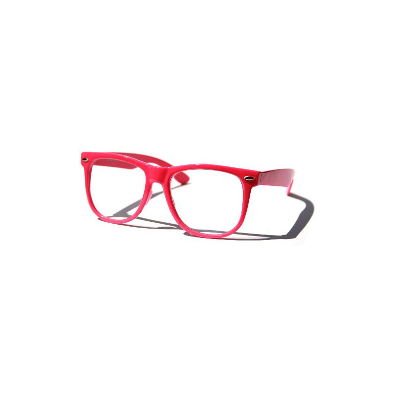 Nerd Brille Wayfarer Round Retro Sonnenbrille pink