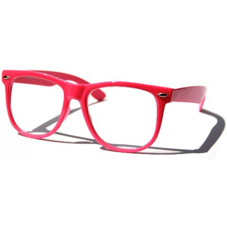 Nerd Brille Wayfarer Round Retro Sonnenbrille pink