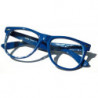 Nerd Brille Wayfarer Round Retro Sonnenbrille blau