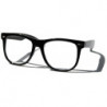 Nerd Brille Wayfarer Round Retro Sonnenbrille schwarz