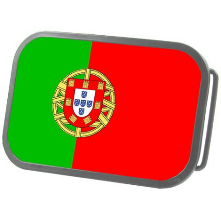 Länder Fan Gürtelschnalle Portugal Flagge