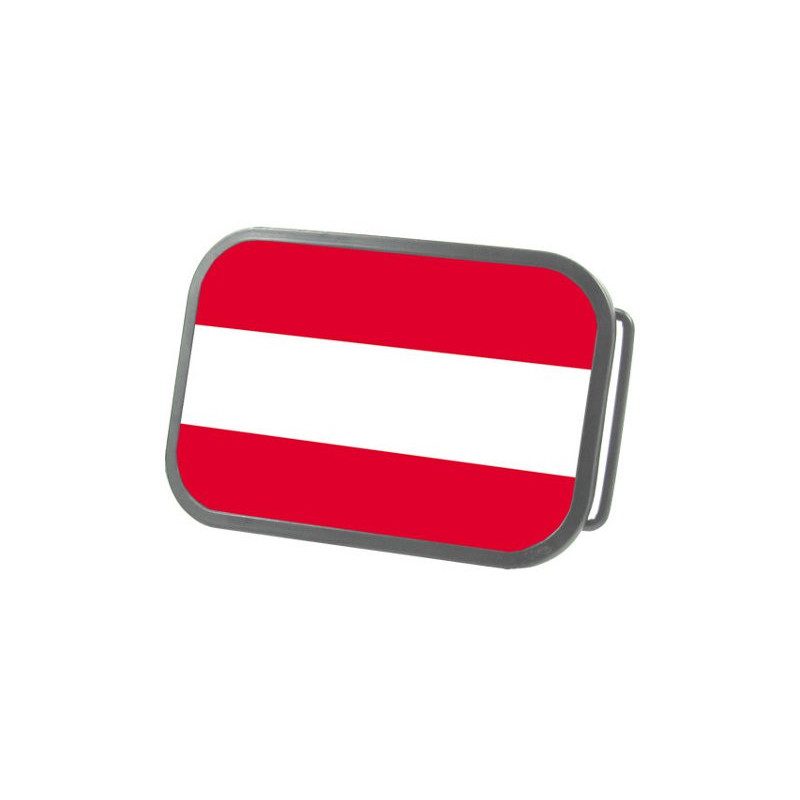 Länder Fan Gürtelschnalle Österreich Flagge
