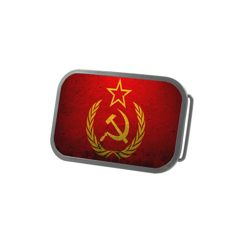 Länder Fan Gürtelschnalle Soviet Union Grunge Flagge