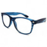 Nerd Brille Wayfarer Ice Stripe Clearlens blue