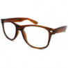 Nerd Brille Wayfarer Ice Stripe Clearlens brown