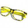 Nerd Lumberjack Brille Wayfarer Kultbrille yellow