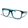 Nerd Lumberjack Brille Wayfarer Kultbrille blue