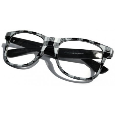 Nerd Lumberjack Brille Wayfarer Kultbrille black