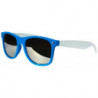 Verspiegelte Bicolored Wayfarer Sonnenbrille smoke blue white