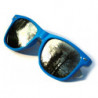 Verspiegelte Bicolored Wayfarer Sonnenbrille smoke blue white
